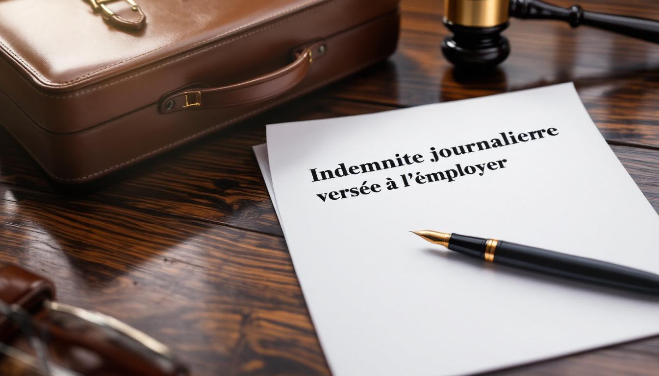 Indemnité journalière versée à l'employeur : ce que dit la loi